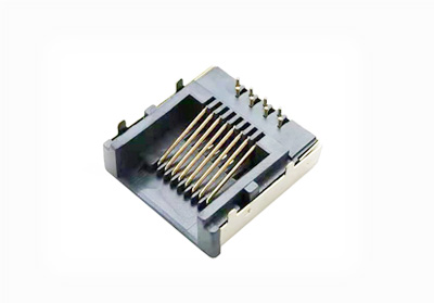 RJ45-8P8C铜合金外壳金属屏蔽模块化网络插孔/接口连接器